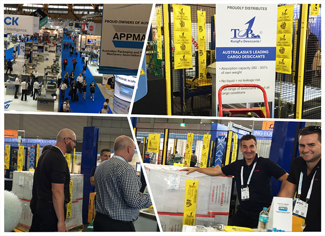 TOPSORB Container Desiccant AUSPACK Trade Shows in Sydney, 2017